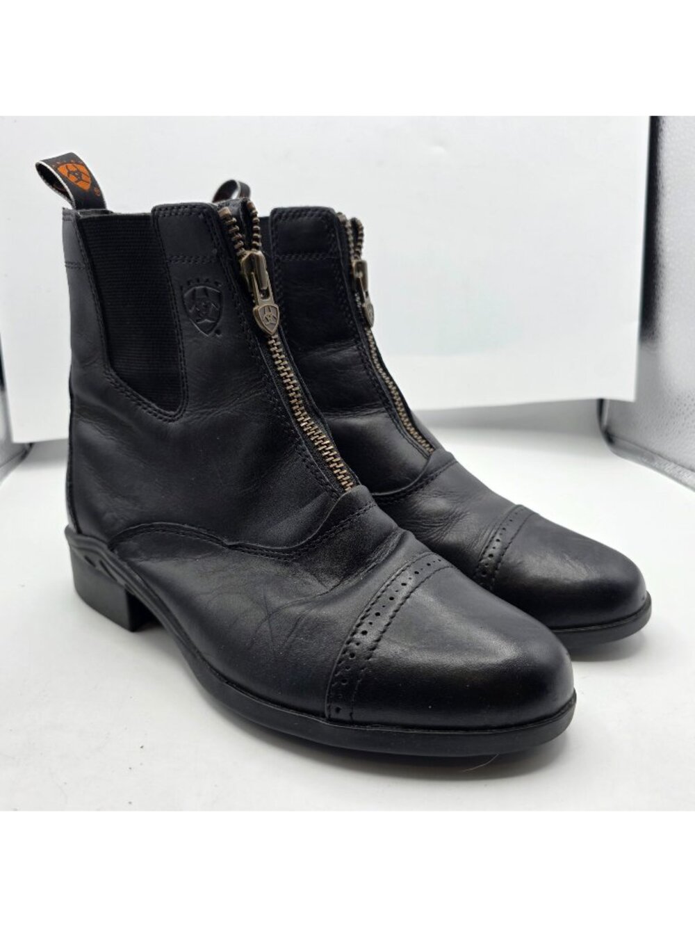 Ariat Heritage Breeze Zip Paddock Womens Size 7 Black Equestrian Riding Boots
